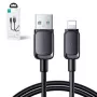 Joyroom USB-A uz Lightning kabelis Multi-Color Series A14, 480Mbps, 2.4A, 1.2m, Melns (S-AL012A14B)