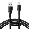Joyroom USB-A uz Lightning kabelis Starry Series, 480 Mbps, 3A, 1m, Melns (SA32-AL3)