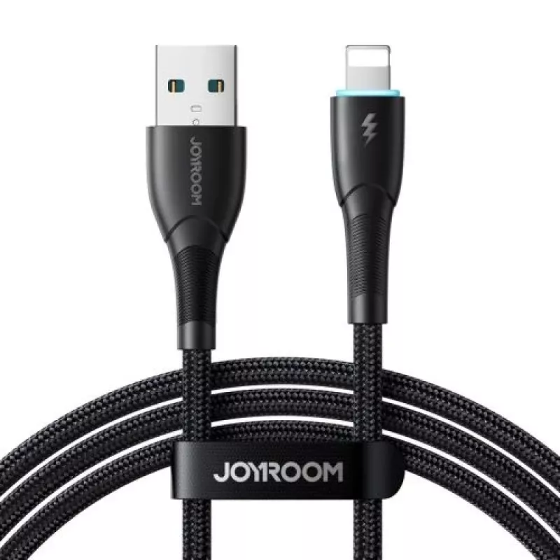 Joyroom USB-A uz Lightning kabelis Starry Series, 480 Mbps, 3A, 1m, Melns (SA32-AL3)