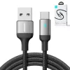 JOYROOM USB-A uz USB-C datu kabelis, 3A, 1,2 m, melns (S-UC027A10)