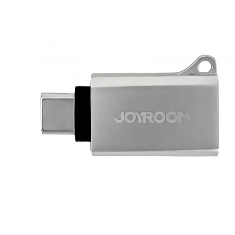 Joyroom USB-C vīriešu uz USB-A sieviešu adapteris Mini S-H151 Sudrabs
