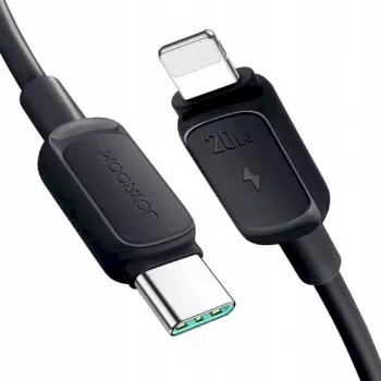 JOYROOM USB-C uz Lightning kabelis Multi-Color Series A14, 20W, 480 Mbps, 1,2 m, melns (S-CL020A111B)