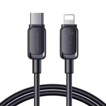 JOYROOM USB-C uz Lightning kabelis Multi-Color Series A14, 20W, 480 Mbps, 1,2 m, melns (S-CL020A111B)
