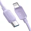 JOYROOM USB-C to Lightning kabelis Multi-Color Series A14, 20W PD, 480 Mbps, 1.2m, Purple (S-CL020A11P)