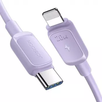 JOYROOM USB-C to Lightning kabelis Multi-Color Series A14, 20W PD, 480 Mbps, 1.2m, Purple (S-CL020A11P)