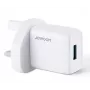 Joyroom USB sienas lādētājs 2.1A UK spraudnis (L-1A101) Balts