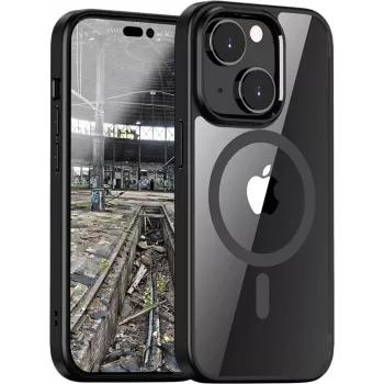 JT Berlin BackCase Pankow Hybrid MagSafe vāciņš Apple iPhone 14 - melns/caurspīdīgs 10924