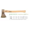 JUCO 33007 cirvis - 600g kalta oglekļa tērauda galva, 360mm koka rokturis