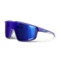 Julbo Fury sporta saulesbrilles - Spectron 3CF 3. kategorija, melns rāmis, Smoke Flash lēca (M)