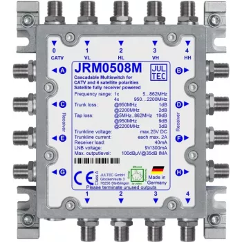 JULTEC JRM0508M Satelītu daudzslēdzis 5/8