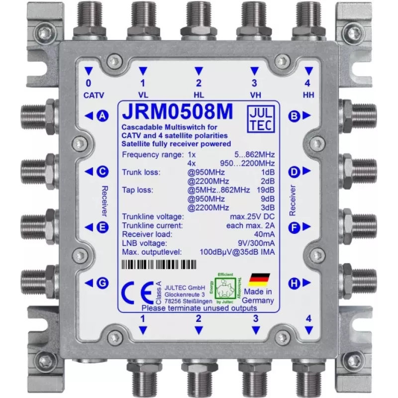 JULTEC JRM0508M Satelītu daudzslēdzis 5/8