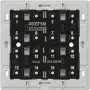 Jung 4008 TSM spiedpogas slēdža modulis, 1-polārs, 250 V AC, 10 A, skrūvju spailes, iedziļinātā montāža, balts