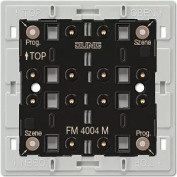 JUNG FM4004M bezvadu sienas raidītāja modulis, 4 kanālu, EnOcean 868.3 MHz, bez baterijām