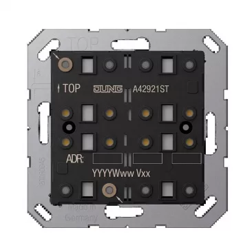 JUNG KNX Push-button Sensor Module A 4292 1ST, 2-gang, F40, Secure, Series AS/A