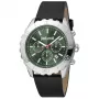 JUST CAVALLI MAN JC1G214L0015 46mm Quartz Analog Watch Black Dial Black Leather Strap