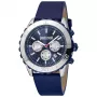JUST CAVALLI MAN JC1G214L0045 44mm Zils Ciparnīcas Ādas Siksniņas Pulkstenis