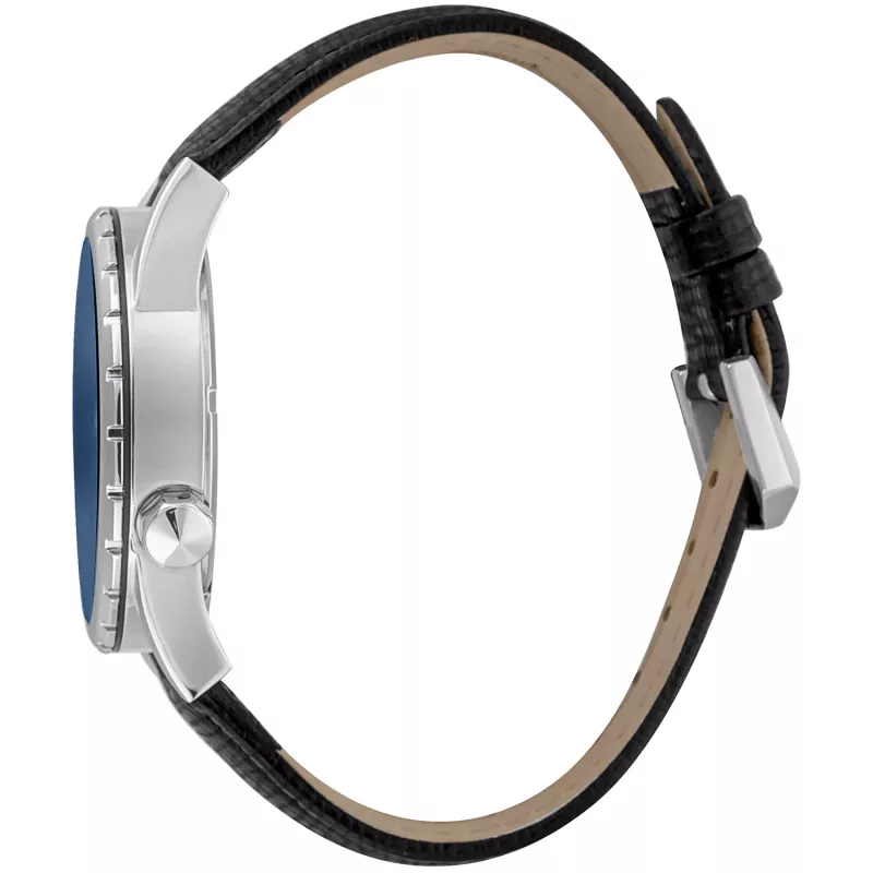 JUST CAVALLI Vīriešu kvarca analogais pulkstenis JC1G217L0025 42mm Zils ciparnīca Zila ādas siksniņa
