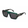 JUST CAVALLI Unisex Taisnstūra saulesbrilles SJC101V5507LG Havana Acetāts Brūns gradients Lēcas 55/18/145 mm