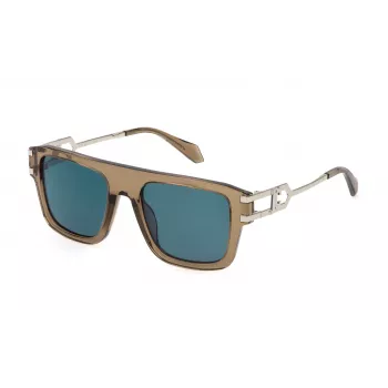 JUST CAVALLI Unisex Saulesbrilles SJC096-5309X8 Havana Acetāts Pelēks Gradients 53mm