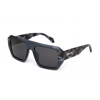 JUST CAVALLI Unisex Saulesbrilles SJC101V550W47 - Acetāta rāmis, UV400 aizsardzība, 55/18/145 mm