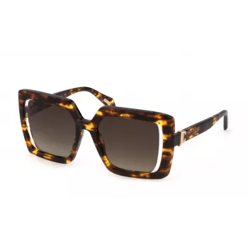 JUST CAVALLI Sieviešu saulesbrilles SJC027-530829 Butterfly/Oversized Gradient Grey Lēcas 53mm