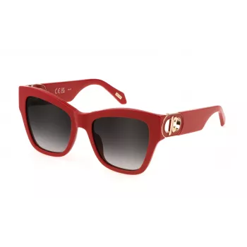 JUST CAVALLI Sieviešu saulesbrilles SJC037-5406XX Melns acetāta rāmis Pelēkas lēcas 54mm