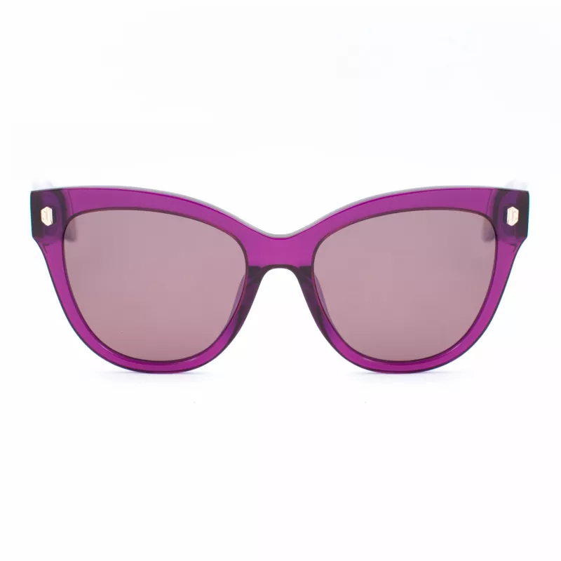 JUST CAVALLI Sieviešu saulesbrilles SJC043-5509FE Butterfly Cat Eye Acetāts Havana Brūns Gradients UV400 55/18/140 mm