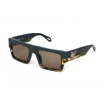 JUST CAVALLI Sieviešu saulesbrilles SJC103V5307RR Melns Acetāts Kvadrātveida Rāmis Pelēks Gradienta Lēcas 53mm