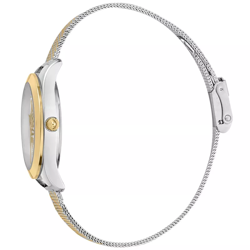 JUST CAVALLI Sieviešu Pulkstenis JC1L210M0065 32mm Sudraba Nerūsējošā Tērauda Milānas Siets Rokassprādze