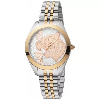 JUST CAVALLI Sieviešu Pulkstenis JC1L210M0185 32mm Nerūsējošais Tērauds Sudrabs Milānas Siets