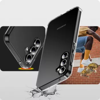 JUST MUST JM antibakteriāls TPU maciņš Samsung Galaxy A55 5G - caurspīdīgs