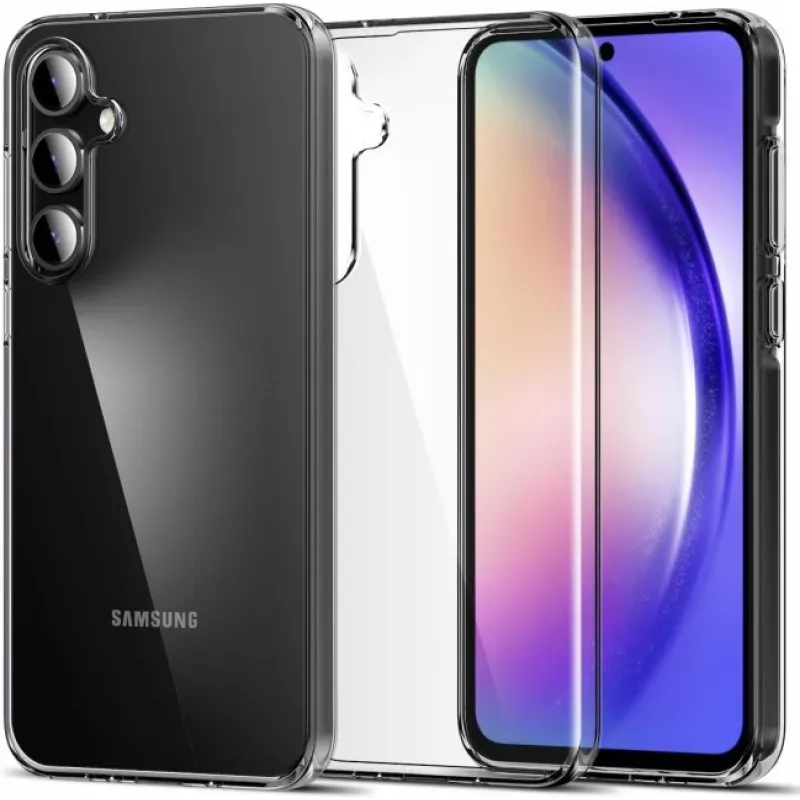 JUST MUST JM antibakteriāls TPU maciņš Samsung Galaxy A55 5G - caurspīdīgs