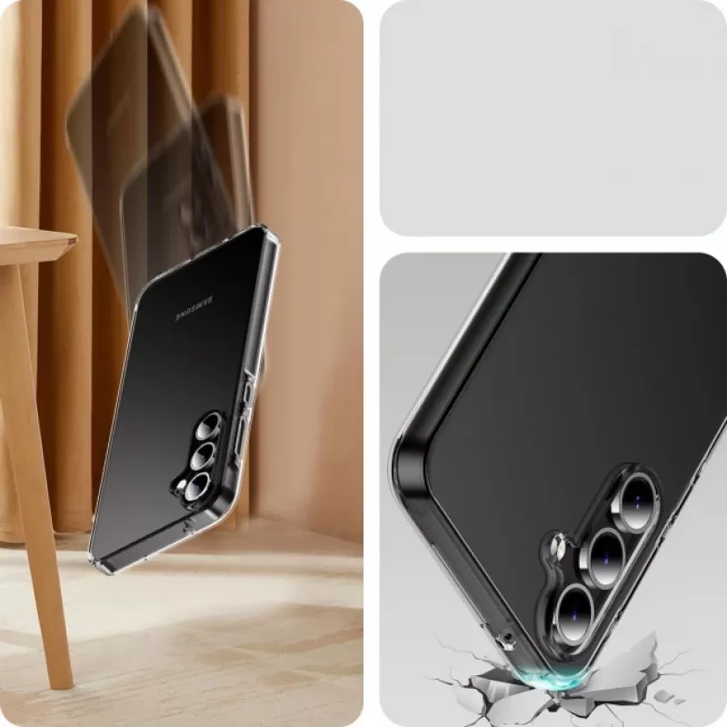JUST MUST JM antibakteriāls TPU caurspīdīgs aizmugurējais vāciņš Samsung Galaxy A35 5G