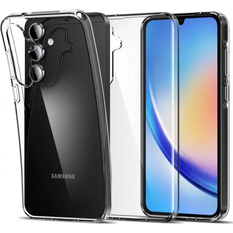 JUST MUST JM antibakteriāls TPU caurspīdīgs aizmugurējais vāciņš Samsung Galaxy A35 5G