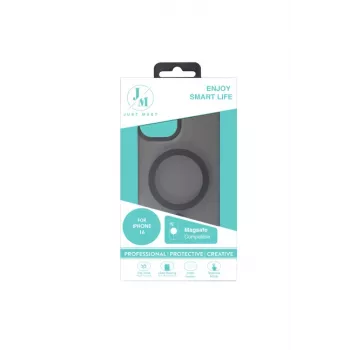 JUST MUST JM MAGSAFE SILK FROST I iPhone 16 Melns
