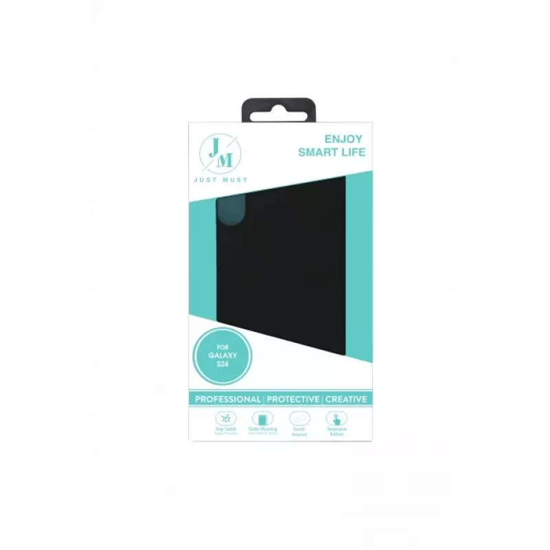 JUST MUST JM REGULAR DEFENSE SILICONE Galaxy S24 Black
