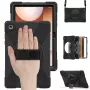 JUST MUST JM Rugged Case Grip Samsung Galaxy Tab A11+ ar siksnu Melns