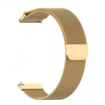 Just Must JM S9 Nerūsējošā tērauda pulksteņa siksniņa 22 mm Zelts Samsung Galaxy Watch 4/5/6