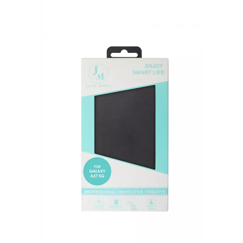 JUST MUST JM STAND FLIP CASE Galaxy A37, Melns