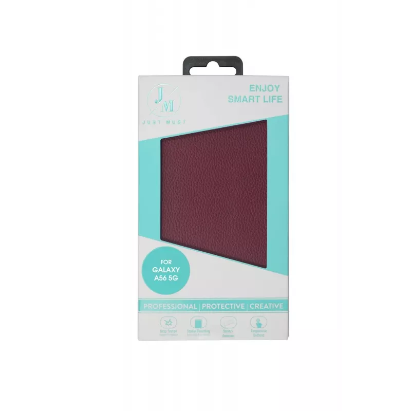 JUST MUST JM STAND FLIP CASE Galaxy A56, Burgundy