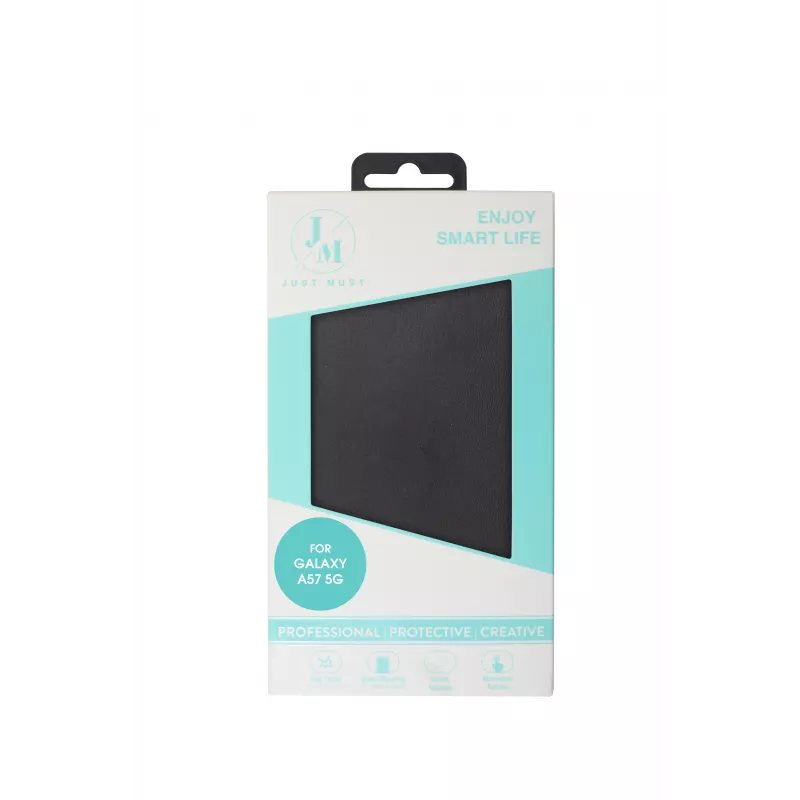 JUST MUST JM STAND FLIP CASE Galaxy A57, Melns