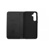 JUST MUST JM Stand Flip Case Samsung Galaxy A35 5G, melns – PU ādas maciņš ar karšu kabatām un statīvu