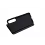 JUST MUST JM Stand Flip Case Samsung Galaxy A35 5G, melns – PU ādas maciņš ar karšu kabatām un statīvu