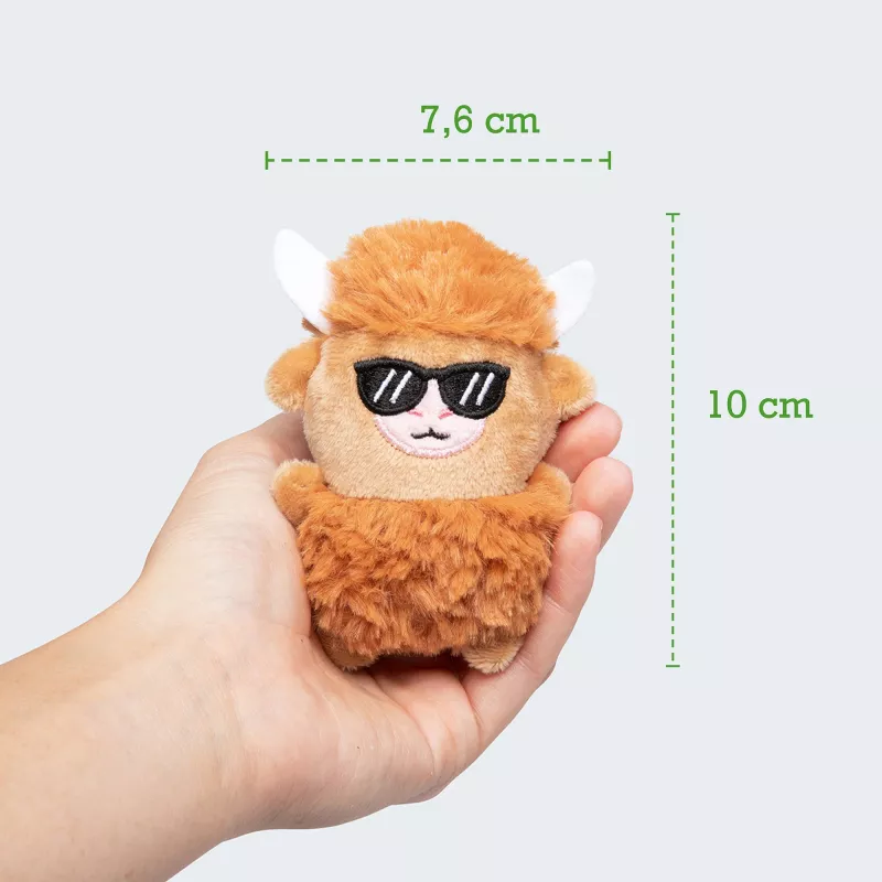Just Play Emotional Support Highland Cow Plush Toy - Brūns, 10 collas