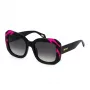 JUSTCAVALLI sieviešu kvadrātveida saulesbrilles SJC085-5409P2, Havanas brūns rāmis, brūnas polarizētas lēcas, 54mm