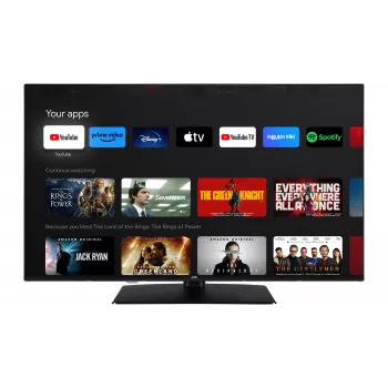 JVC LT-43VUQ3455 43 collu QLED 4K UHD TiVo Smart TV ar Dolby Vision un Atmos, trīskāršais uztvērējs