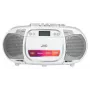 JVC RC-E451W pārnēsājams CD atskaņotājs ar FM/AM radio, AUX ieeju, bass boost, balts