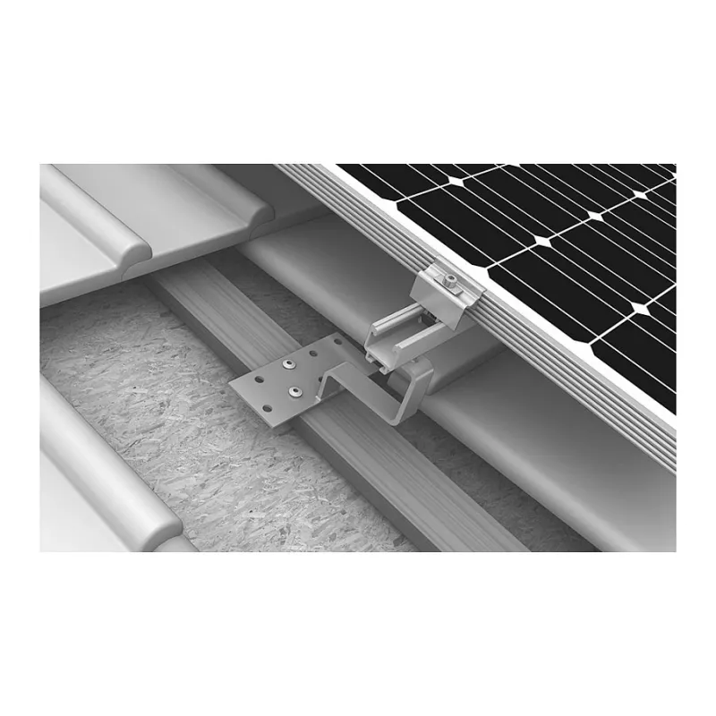 K2 Systems 1000001 Jumta āķis dakstiņu jumtiem, nerūsējošais tērauds, pamatplāksne 150x60x5 mm, roka 30x6 mm