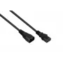 Kabelmeister 3m Schuko uz IEC C13 leņķa strāvas kabelis, 1,0mm², melns SK0130-S030