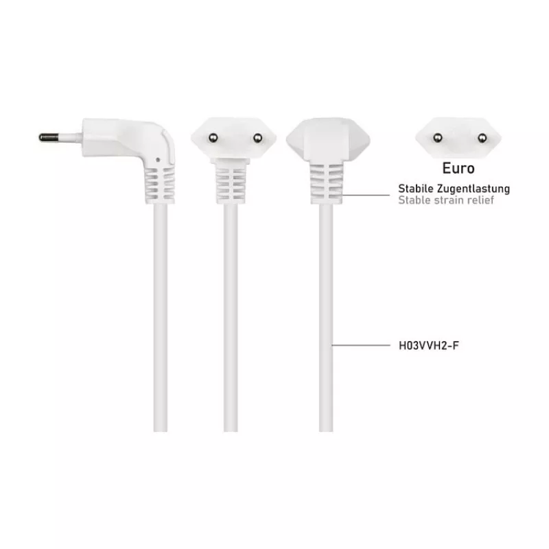 kabelmeister Euro pagarinātājs ar 3 Schuko kontaktligzdām, 0,25 m, melns (16 A, 3680 W)